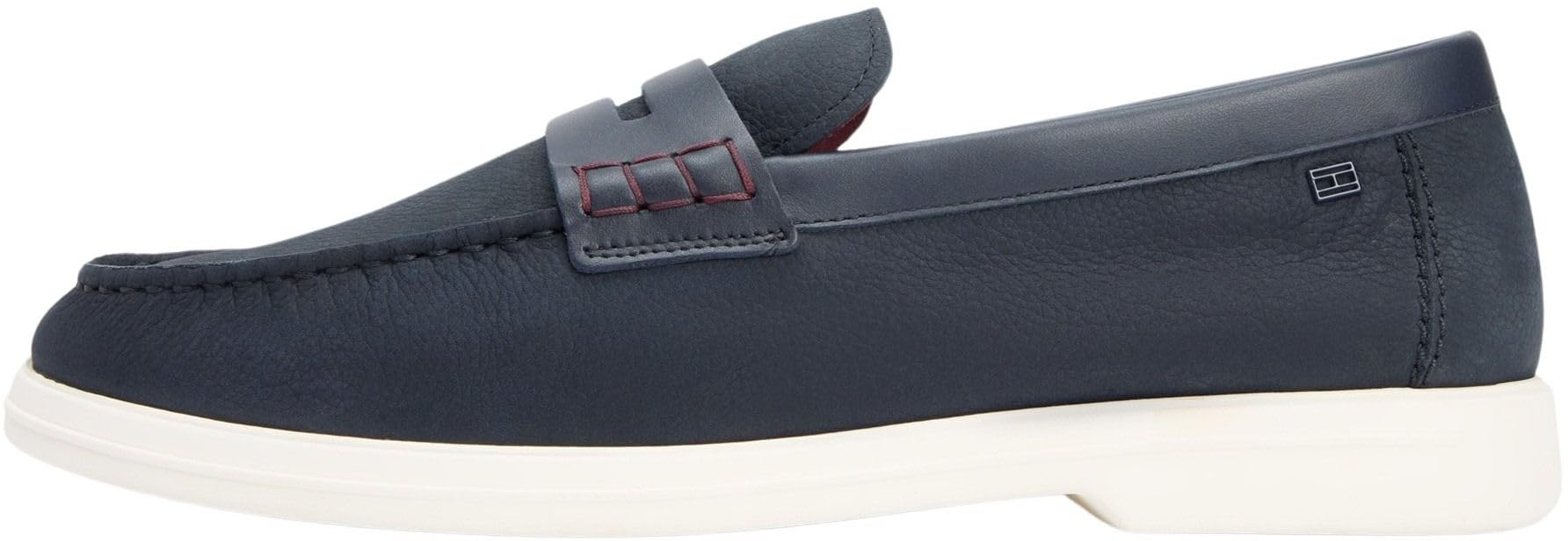 Tommy Hilfiger Men's Hilfiger Mix Nubuck Loafer FM0FM05785 Loafers, Blue (Desert Sky), 6.5