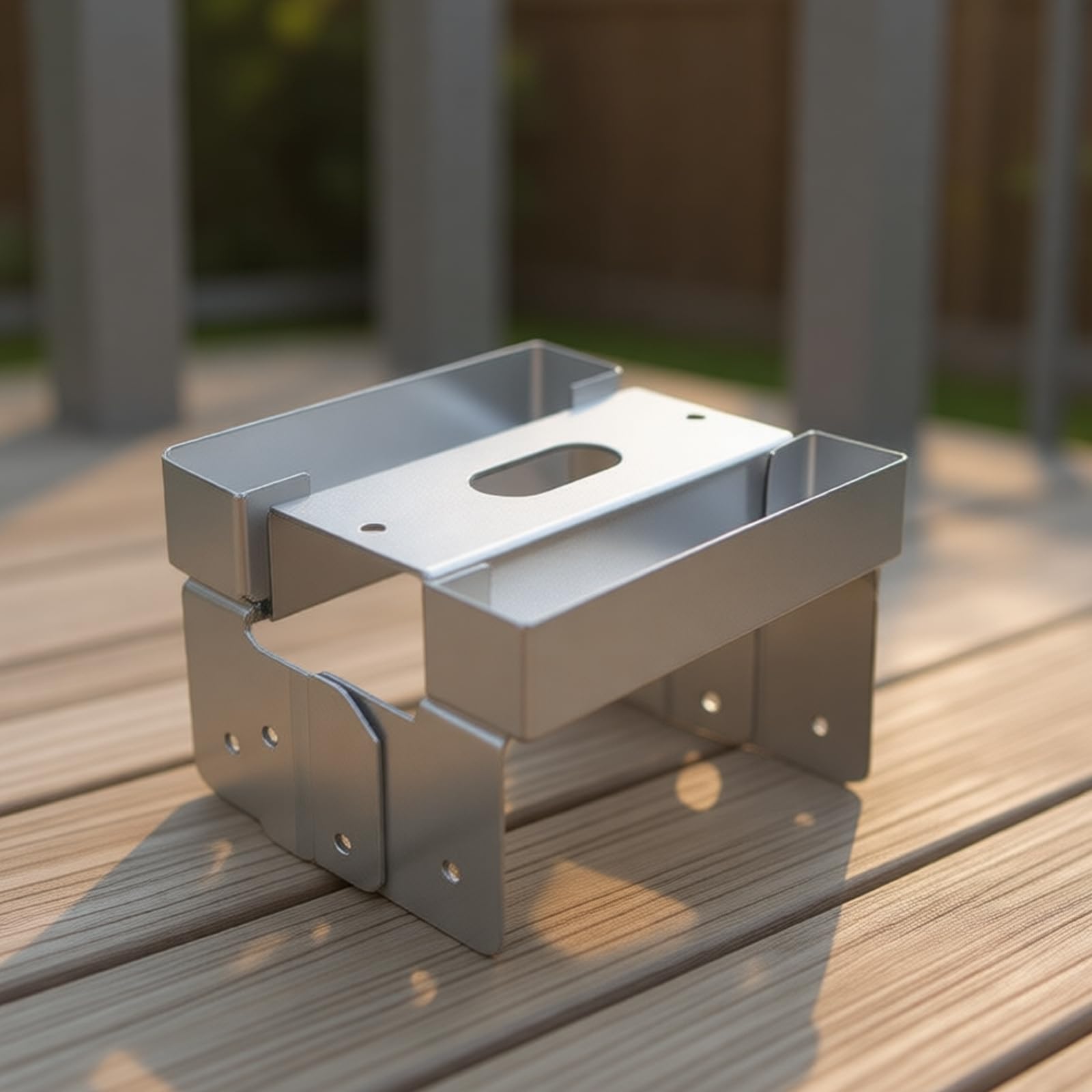 Base de poste de acero galvanizado de 8 unidades para proyectos al | Componentes de acero galvanizado con diseño flexible y uso mejorado al aire libre para estructuras de jardín