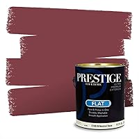 Vista 29 de Pintura interior + imprimación PRESTIGE, todo-en-uno, 1 galón, acabado plano, color comparable al Valspar* Royal Garnet*