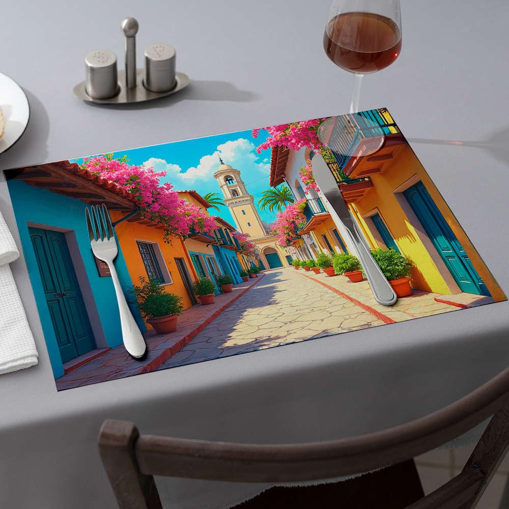 Sets de table de Pâques protecteurs thermiques pour comptoirs en cuisine