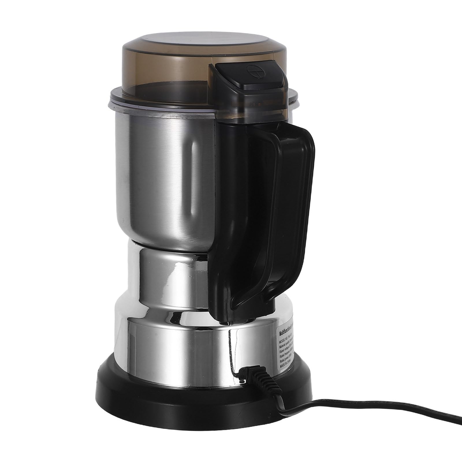 VILLCASE Macinaspezie Capacità 600g Elettrico con Motore ad Alta Efficienza Corpo in Acciaio Inossidabile e Plastica per Grani e Spezie per Cucine Piccole