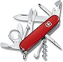 Victorinox Explorer Swiss Army Knife, 16 Function Swiss Made Pocket Knife with 2 Blades, Corkscrew, Scissors and Screwdrivers - Red