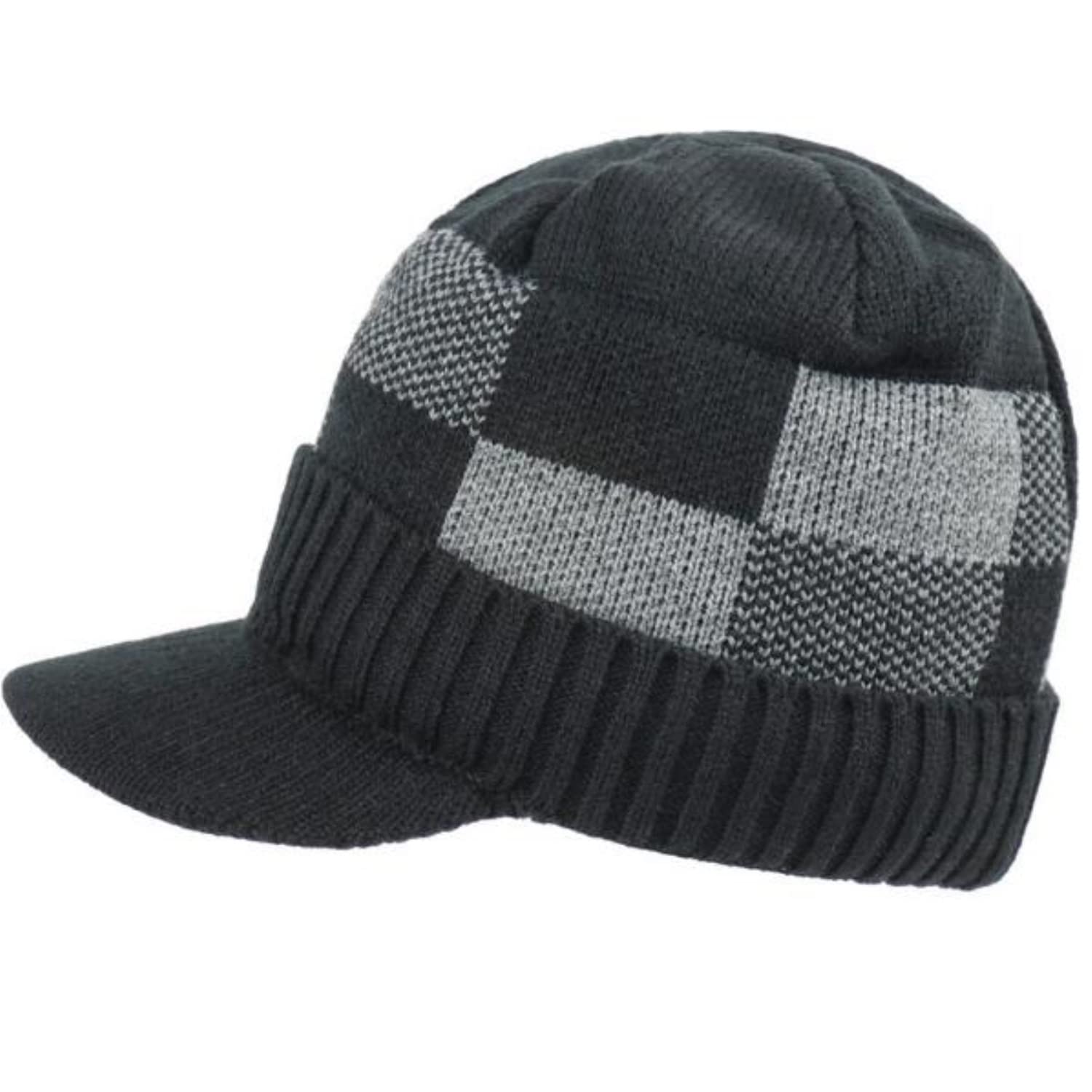 Sombrero Gorros Invierno Protección Auditiva Cálida Elástica para Montar Al Aire Libre De Punto Cálido De Invierno, Gorra con Visera para Hombre Sombrero De Invierno Hombre