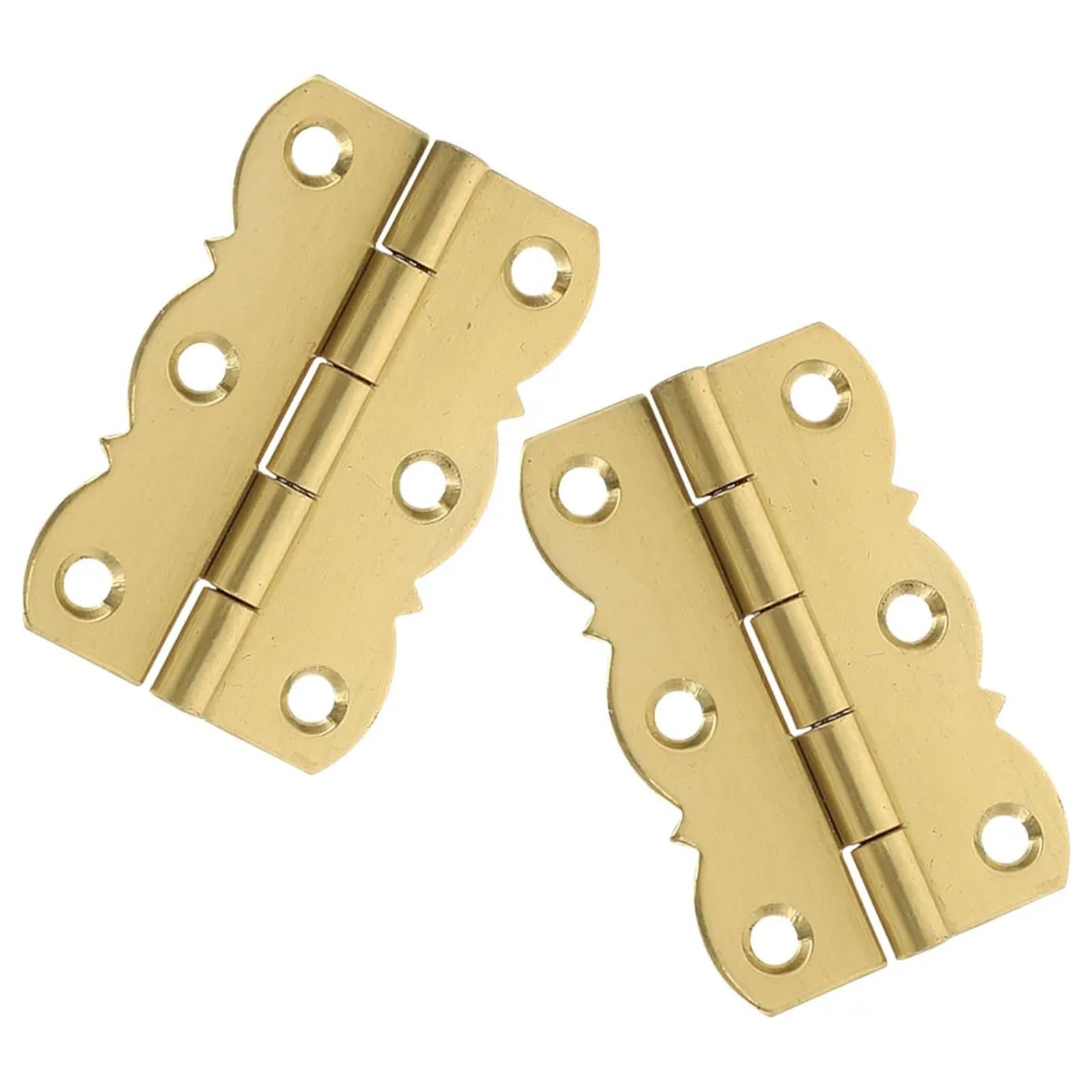 2Pcs Copper Piano Hinges 20Mm Width 30Mm Length for Mini Jewelry Boxes Wooden Crafts Cabinet Doors Hinge Replacement for Piano