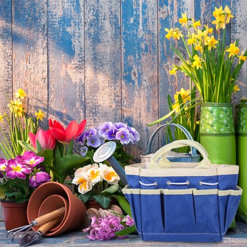 Multifunctional Garden Tool Storage Tote Bag Portable Oxford Cloth Organizer with Multiple Compartments for Gardening Tools Accessories and Outdoor Use