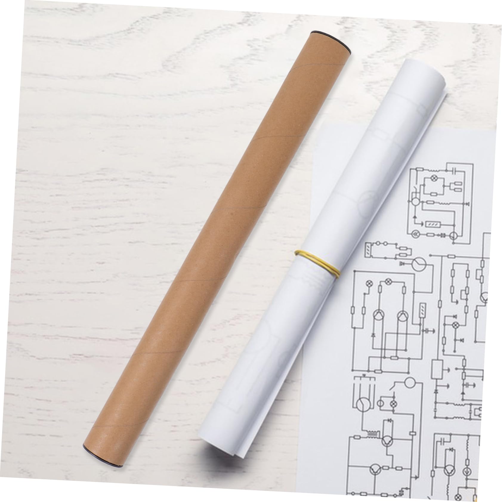 Cabilock 10 Tubos de Cartón Material Papel y Plástico con Cierre Seguro y Almacenamiento Ahorrador de Espacio, Color Caqui Adecuado para Protección y Embalaje para Envío de Carteles