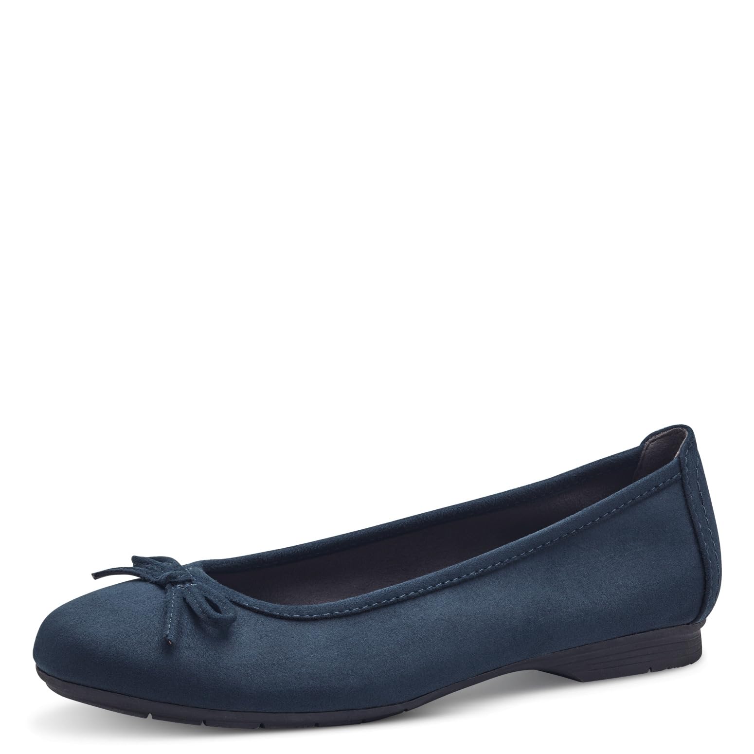Jana Women's Softline 8-22164-41 Multi-Width Comfortable Classic Everyday Shoes Business Festive Ballet Flat, Navy, 7.5 UK
