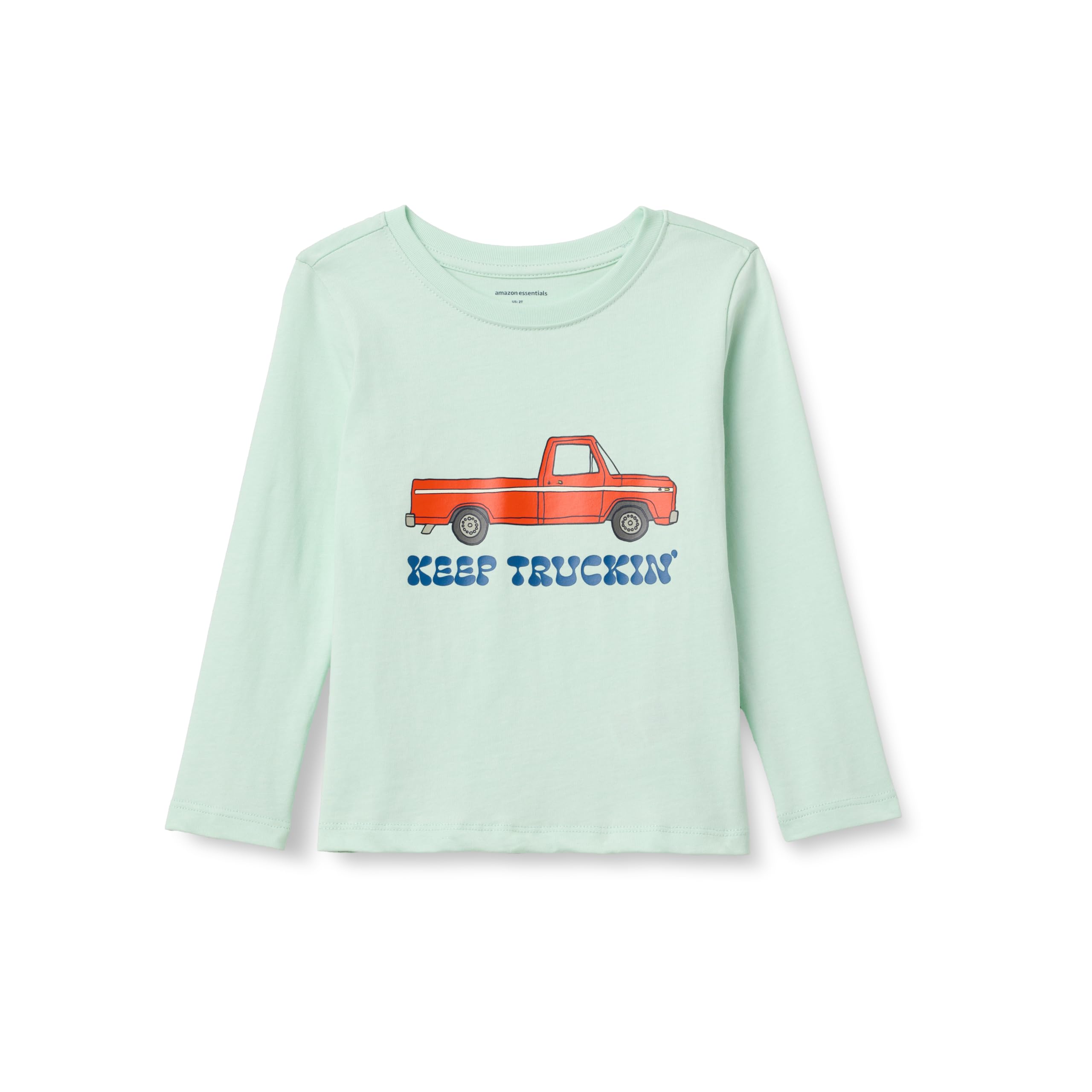 Amazon Essentials Jungen Langarm-T-Shirt Minzgrün