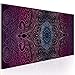 Produktbild decomonkey Bilder Mandala 120x40 cm 1 Teilig Leinwandbilder Bild auf Leinwand Vlies Wandbild Kunstdruck Wanddeko Wand Wohnzimmer Wanddekoration Deko Zen Orient Abstrakt rosa violett blau