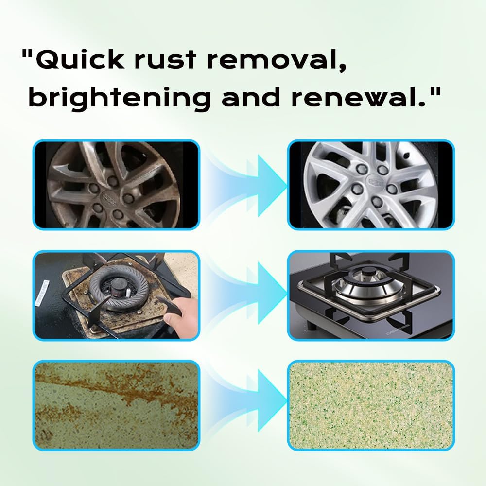 500ml Rust Stain Remover Neutral Metal Cleaner Marble Rust Remover - Powerful and Effective in Removing Rust and Stains From Marble, Granite, Tile, and Metal (500, Milliliters)