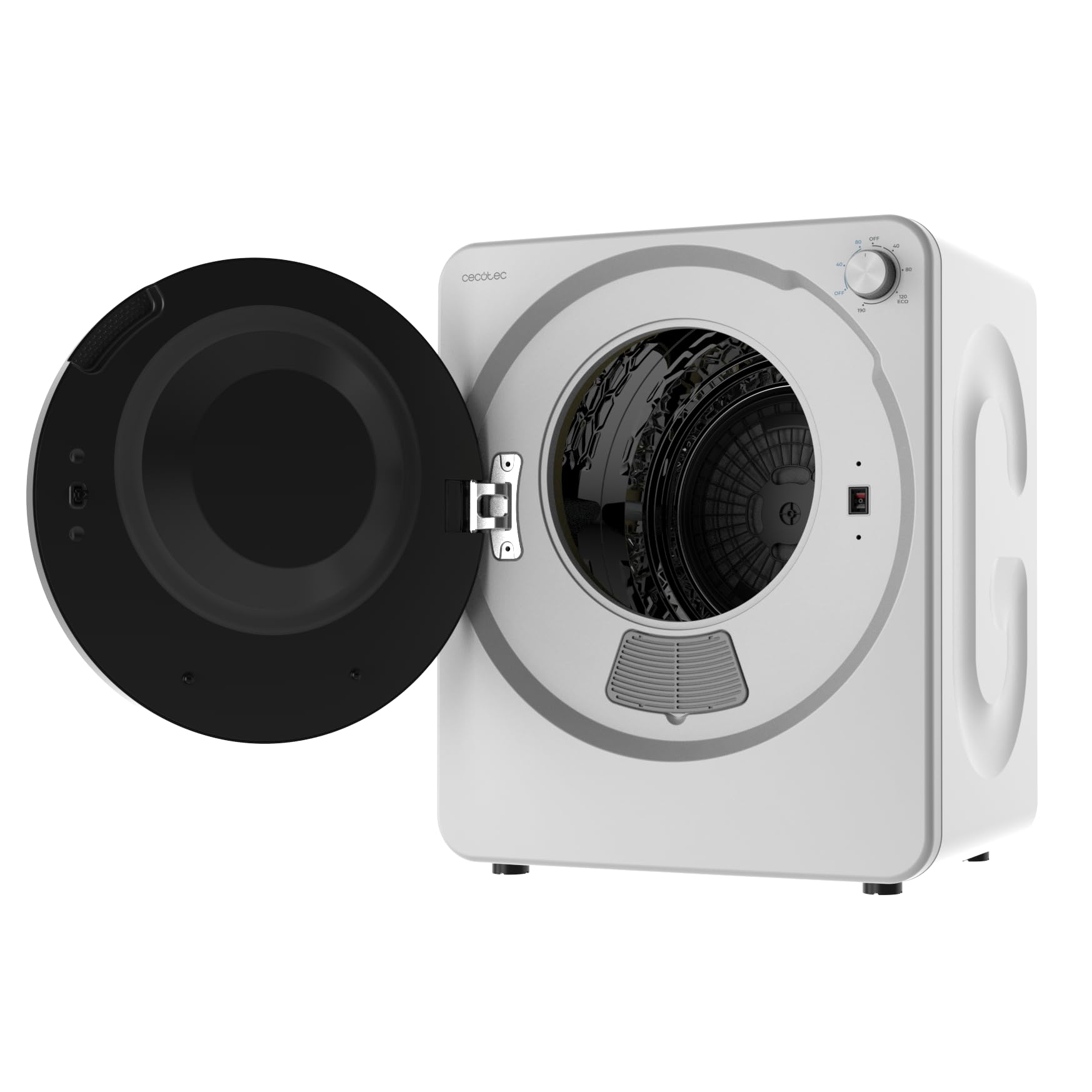 Cecotec Mini Secadora de Evacuación 2,5Kg Bolero DressCode Dry 3150V. 950W, 6 Programas, Programa ECO, Control Knob Intuitivo, Secado Rápido y Eficiente, Ideal Espacios Pequeños, Blanco - 3