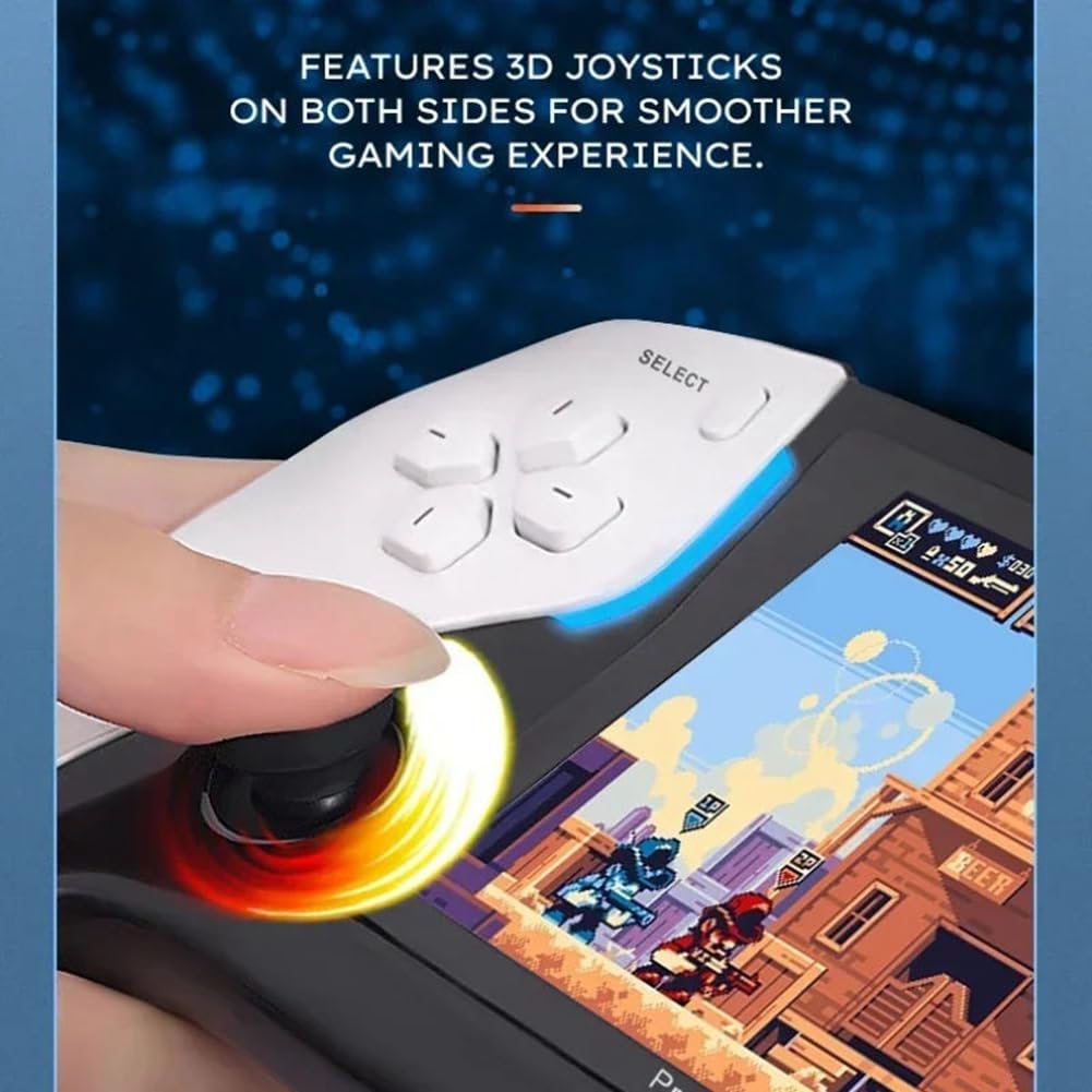 CONFUSE Consola de Videojuegos PortáTil de Bolsillo 8G 2000+Games Project X Pantalla IPS de 4,3 Pulgadas Compatible con Juegos PS1 EstéReo con Altavoz Dual