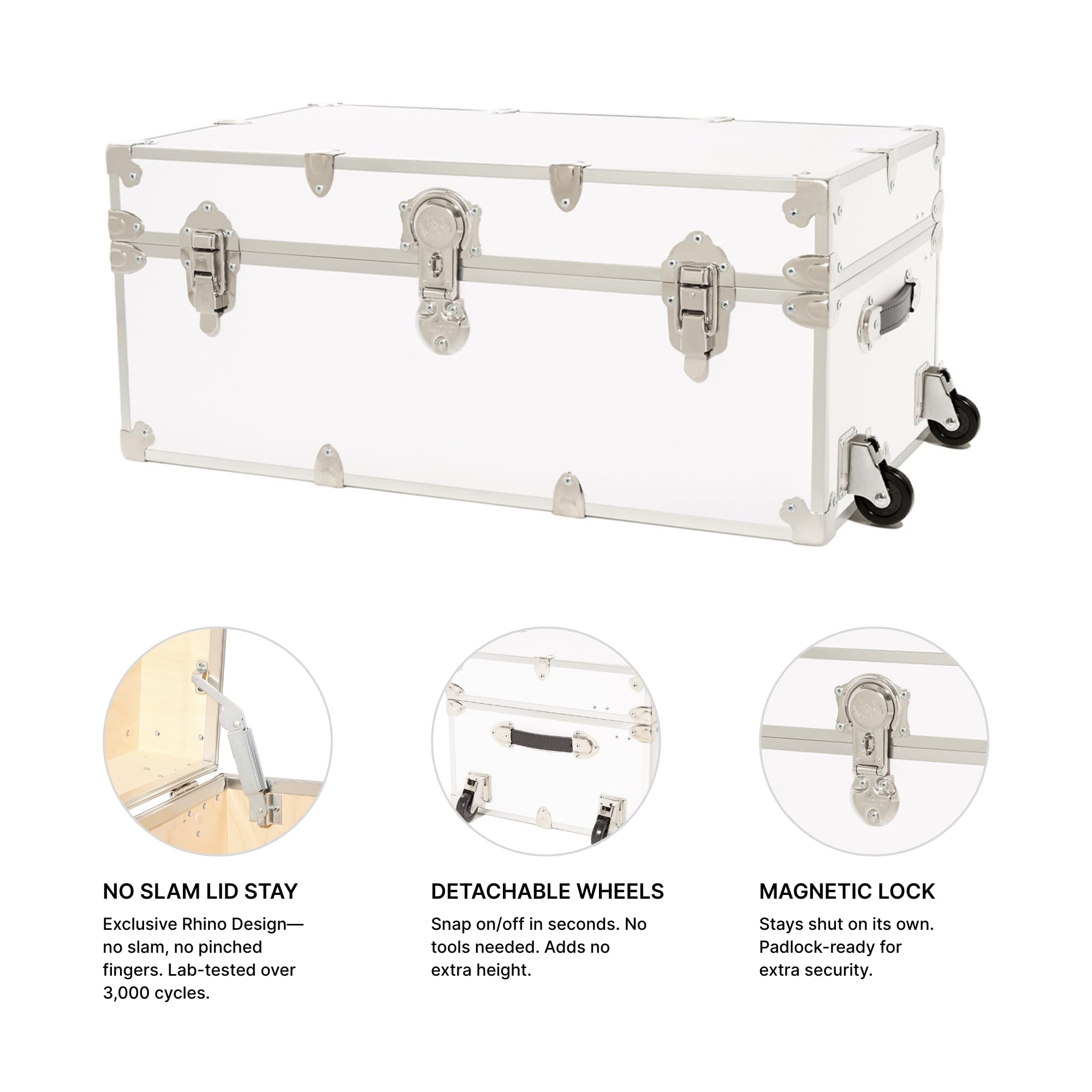 Amazon.com: Rhino Trunk & Case Classic XL Trunk With Wheels 34