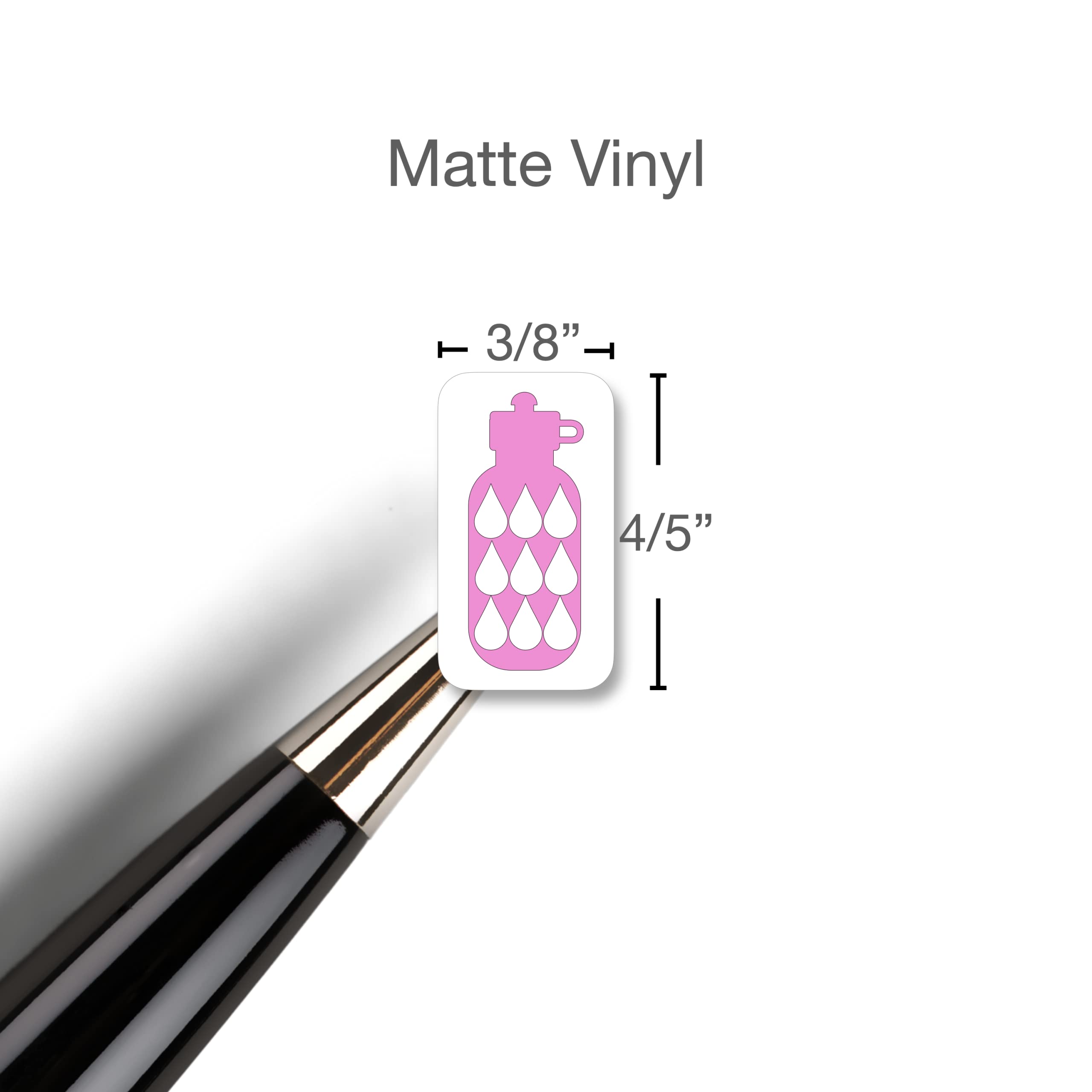 Water Habit Tracker Planne Sticker / 60 Daily Write In Smudge Proof Vinyl Stickers (1/2”H) / Hydrate Tracking Health Wellness Self Care/Essential Productivity Life/Bullet Bujo Journal (One Sheet)