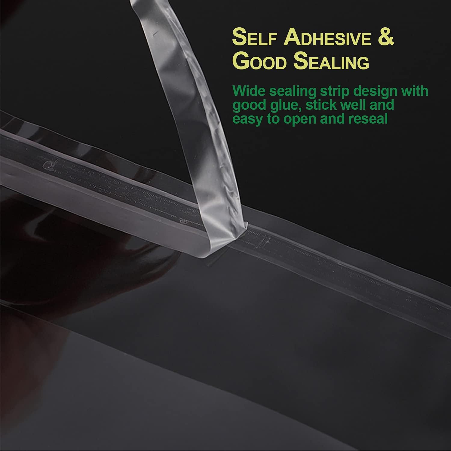 Clear Cellophane Bags Self Adhesive Small Cello Cookie Candy Treat Bags Self Sealing 1.4 Mil for Goodies Gifts Bakery Soap Cards 200 Pcs 6 x9 In image 4