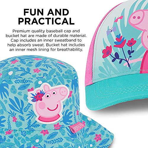 Hasbro Bucket Baseball Cap, Peppa Pig Toddler Sun Hat for Ages 2-43