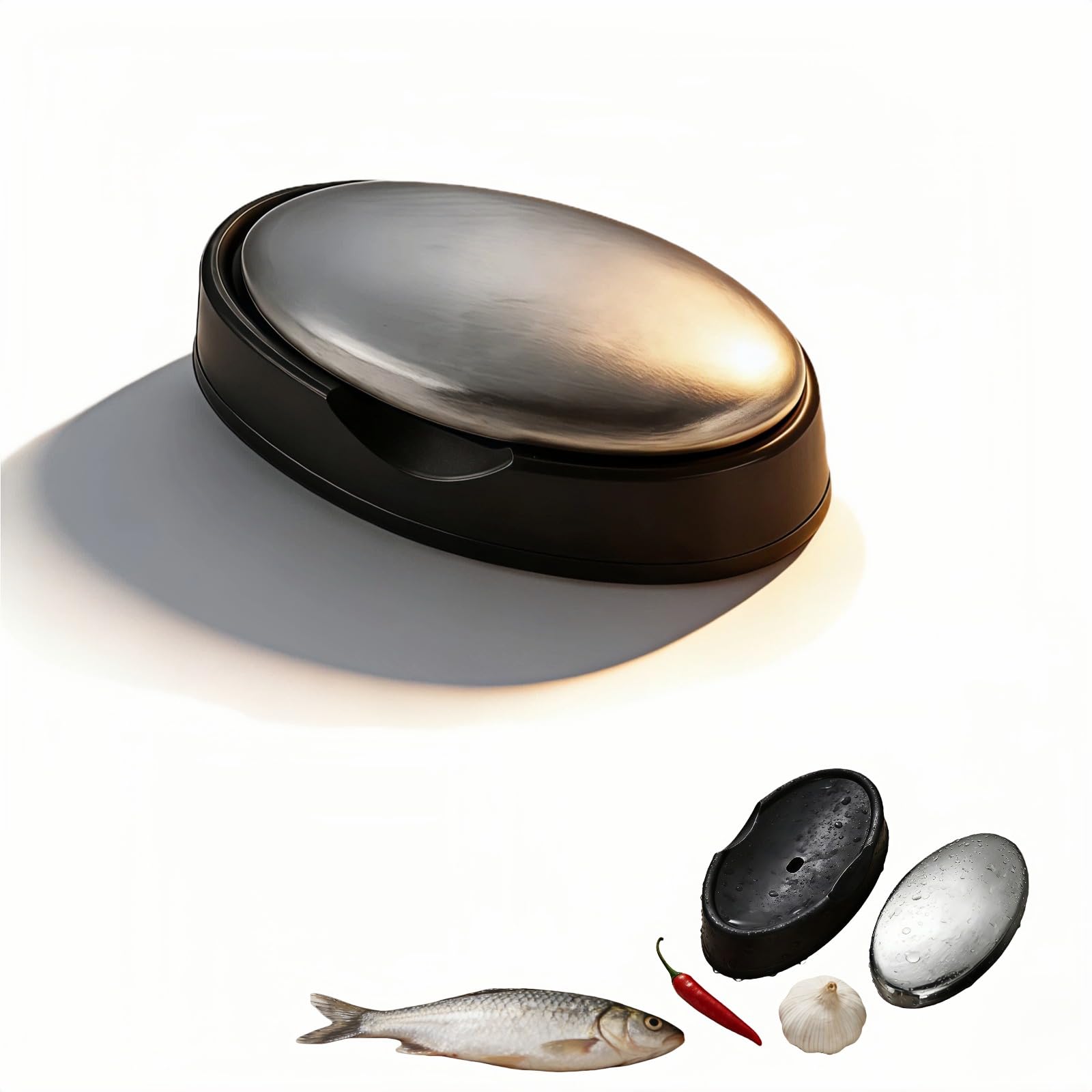 Stainless Steel Soap Bar for Hands - Odor Eliminator for Onion, Fish & Kitchen Smells | Food-Grade 304 Steel | Lasts 10 Years, Chemical-Free, Travel-Size | Removes Stubborn Odors from Skin & Fridge-picture-48