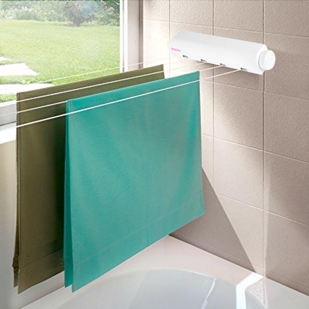 Nikou Retractable drying rack 4 wire retractable drying rack indoor