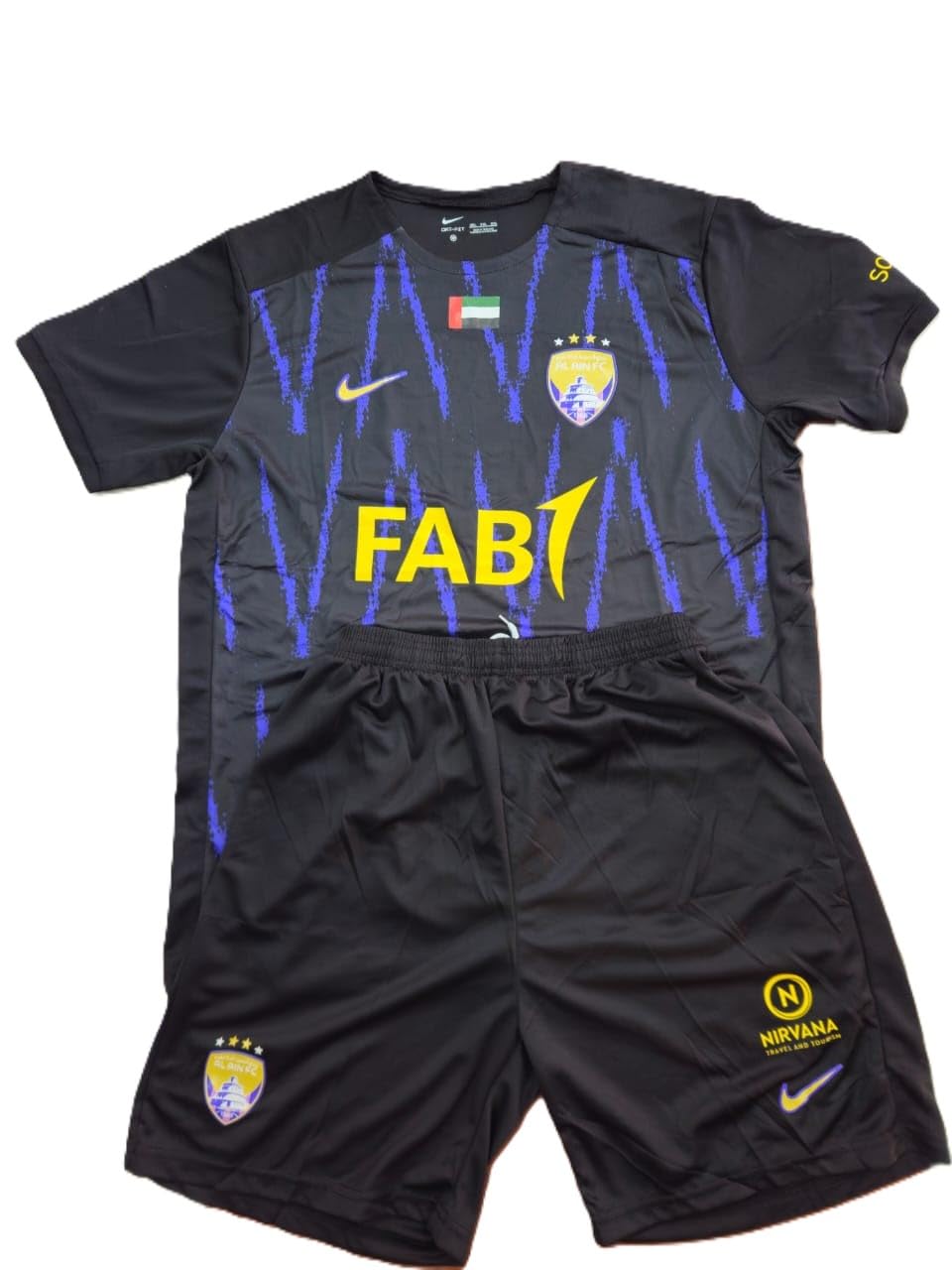 GenericNassr Riyadh Home/Away #7 2024/2025 Kids Soccer Jersey/Shorts/Socks Gift Set for Young Boys, Males, Kids and Adults