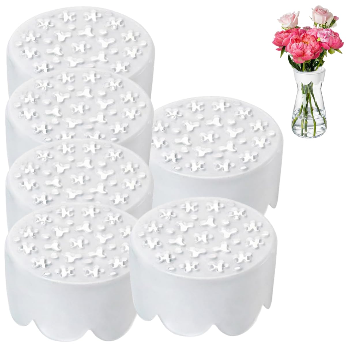 SUYOIKHGMN Silicone Spiral Flower Stand, Stretchable Silicone Flower Arranger, Reusable, Flexible and Durable, Suitable for Vases