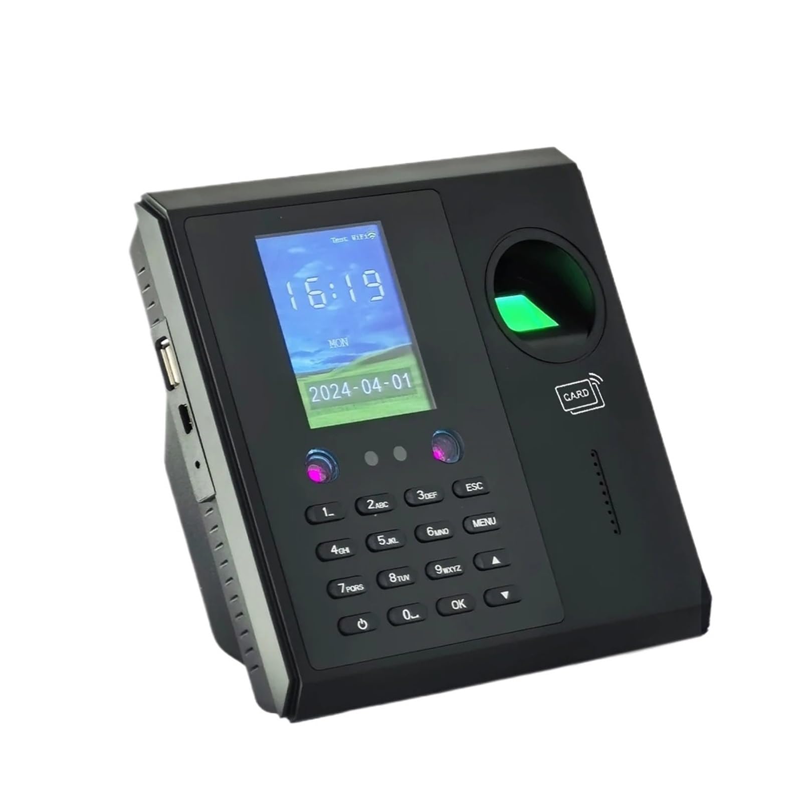 Rilevatore Presenze, di rilevazione presenze facciale con impronte digitali Orologio elettronico for dipendenti Orologio in macchina for dipendenti(CF16-IC)