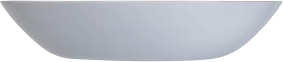 Luminarc Diwali Round 18pc Opal Glass Dinner Set Dinnerware Tableware Plates (6X Soup Bowls, Grey)