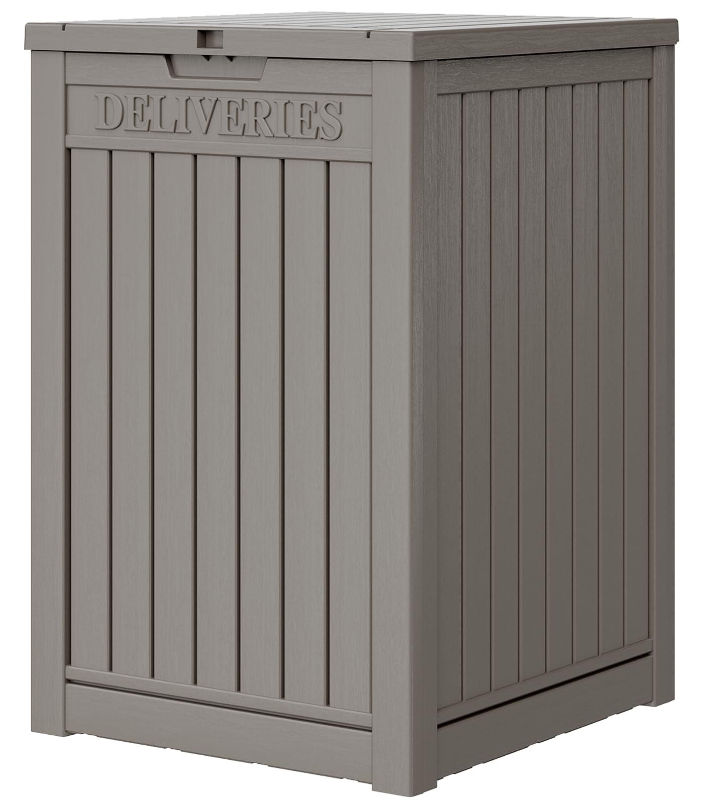 Package Delivery Box for Outside, 48 Gallon Storage with Lockable Secure, Large Resin Outdoor Package Drop Container