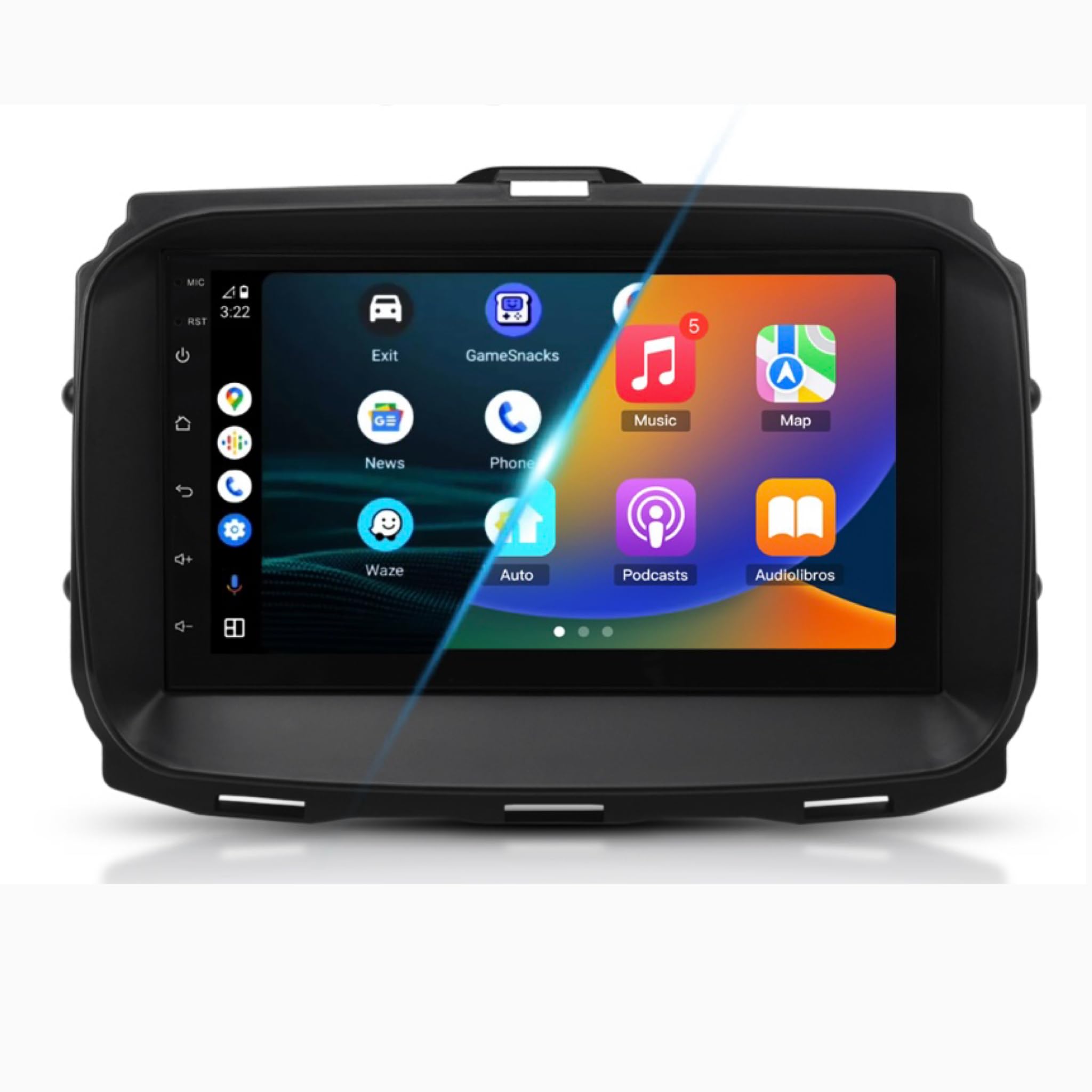 Autoradio Custom Fit per Alfa Romeo Giulietta 2015–2020 con CarPlay e Android Auto | Schermo Touch HD 2DIN | Navigatore GPS | Bluetooth | USB | Retrofit Plug & Play | Compatibile comandi al volante