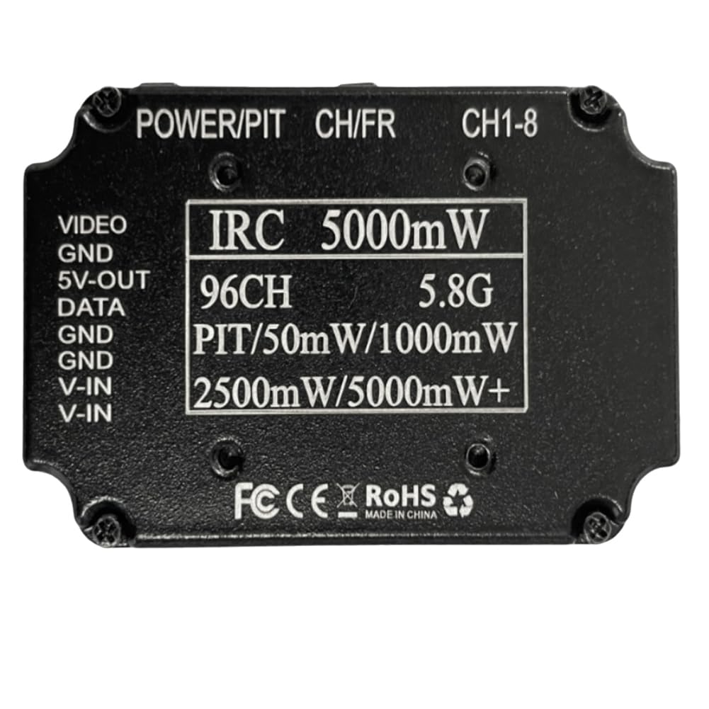 5.8G 5W FPV VTX High Power 96CH 20Km Trasmettitore Video FPV Remoto per Drone RC A Lungo Raggio FPV