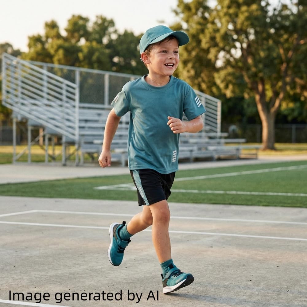 Toddler Boys Clothes Mesh Athletic Summer Short Sleeve T-Shirt and Shorts Kids Outfit Set 3-10 Year