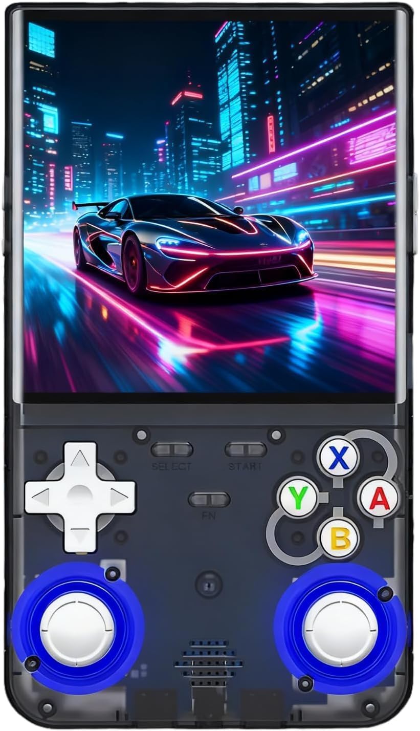 R36 Ultra Retro Handheld Game Console, 10.16 cm HD IPS Screen, 30000+ Games, 23 Emulators,RGB Lighting