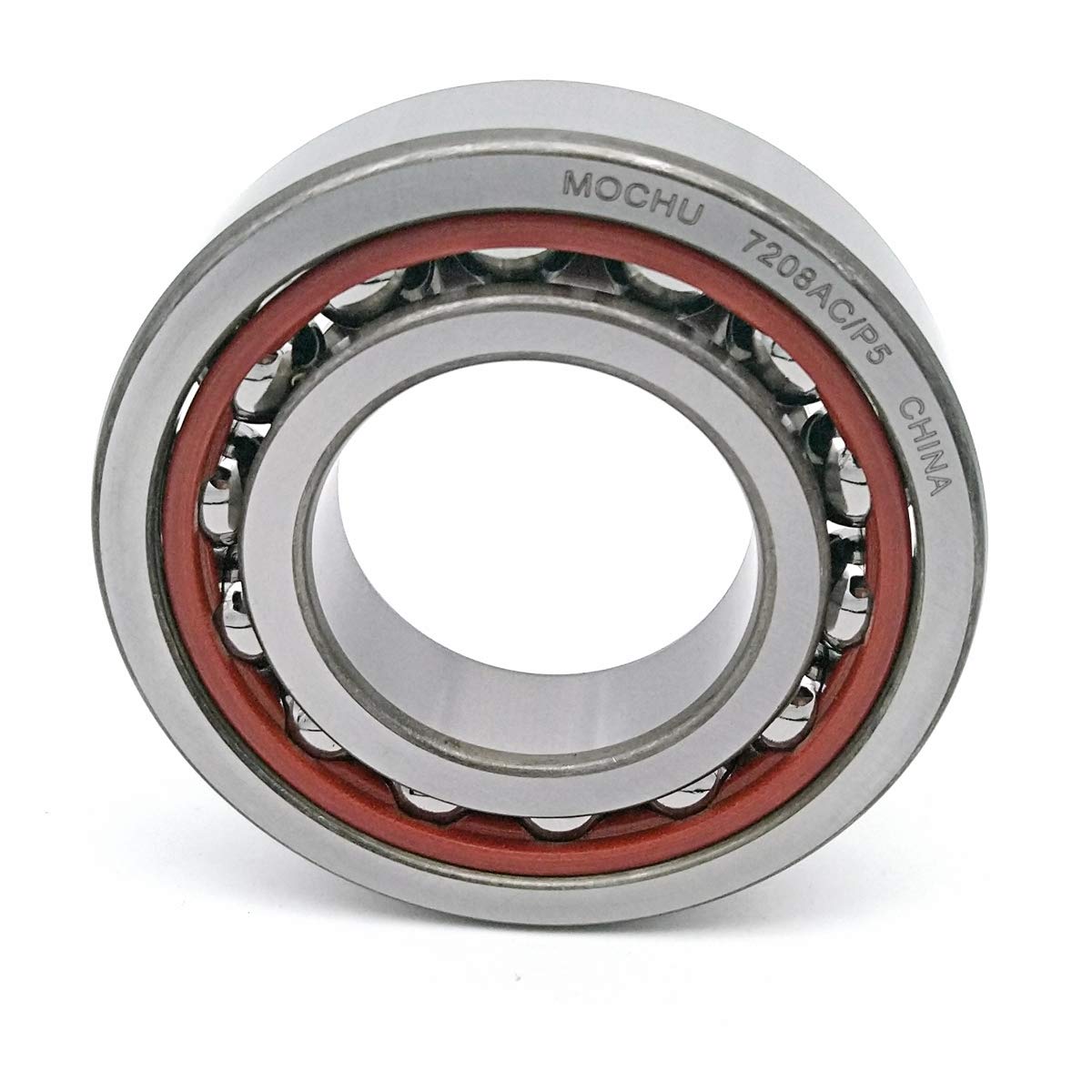 MOCHU 7208 7208AC/P5 7208AC 40X80X18 Angular Contact Ball Bearing, ABEC-5, 25° Contact Angle, Metric, 40mm ID, 80mm OD, 18mm Width, Single Row, Open