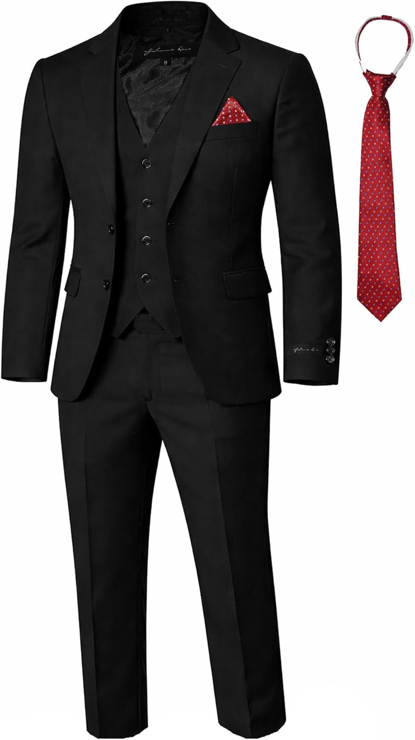 Boys' Formal Suit Set from Toddler to Teen Adjustable Waist