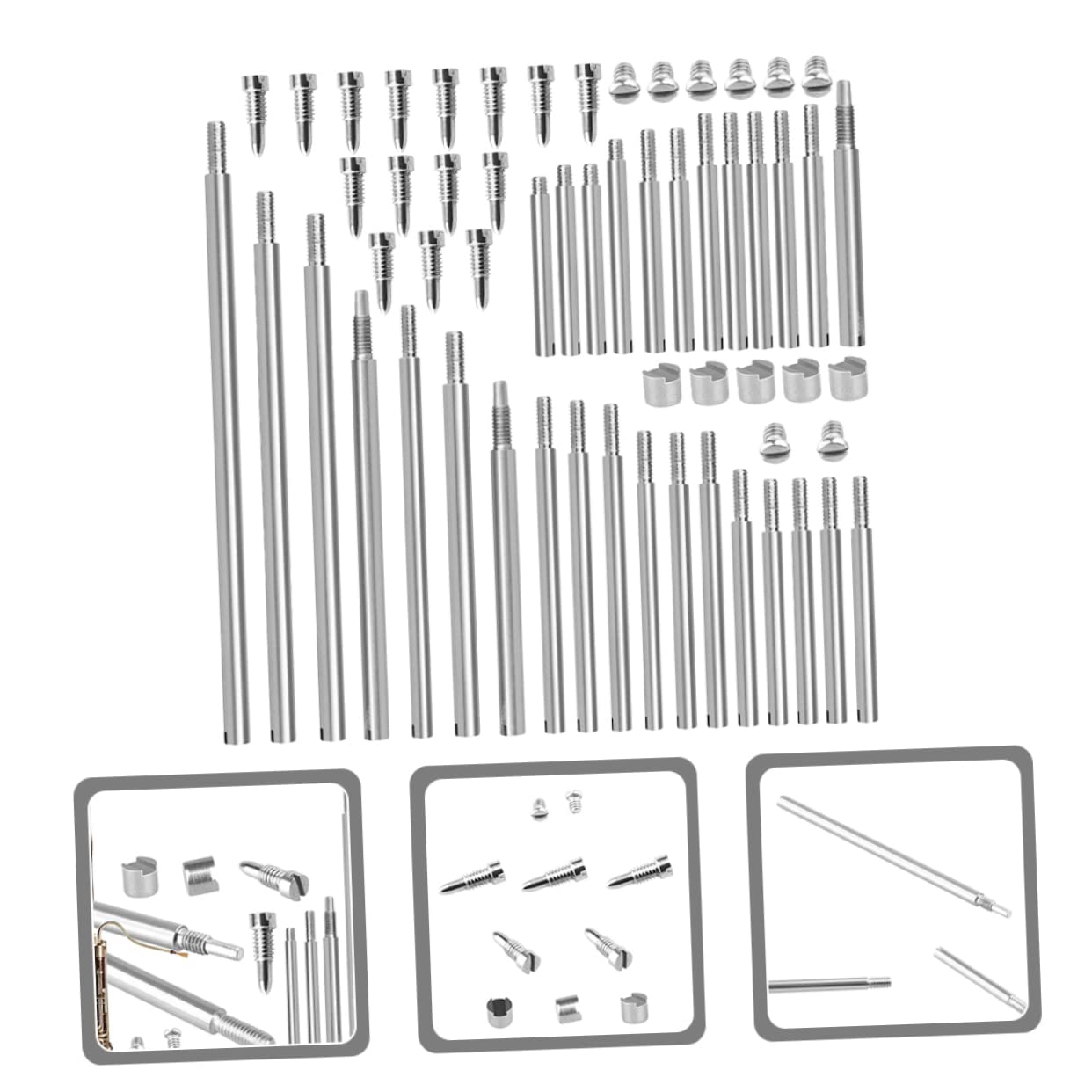 ibasenice 4ensembles Kit De Réparation Pour Basson Avec Axes Vis Et Ronds Outils De Maintenance Pour Instruments à Vent