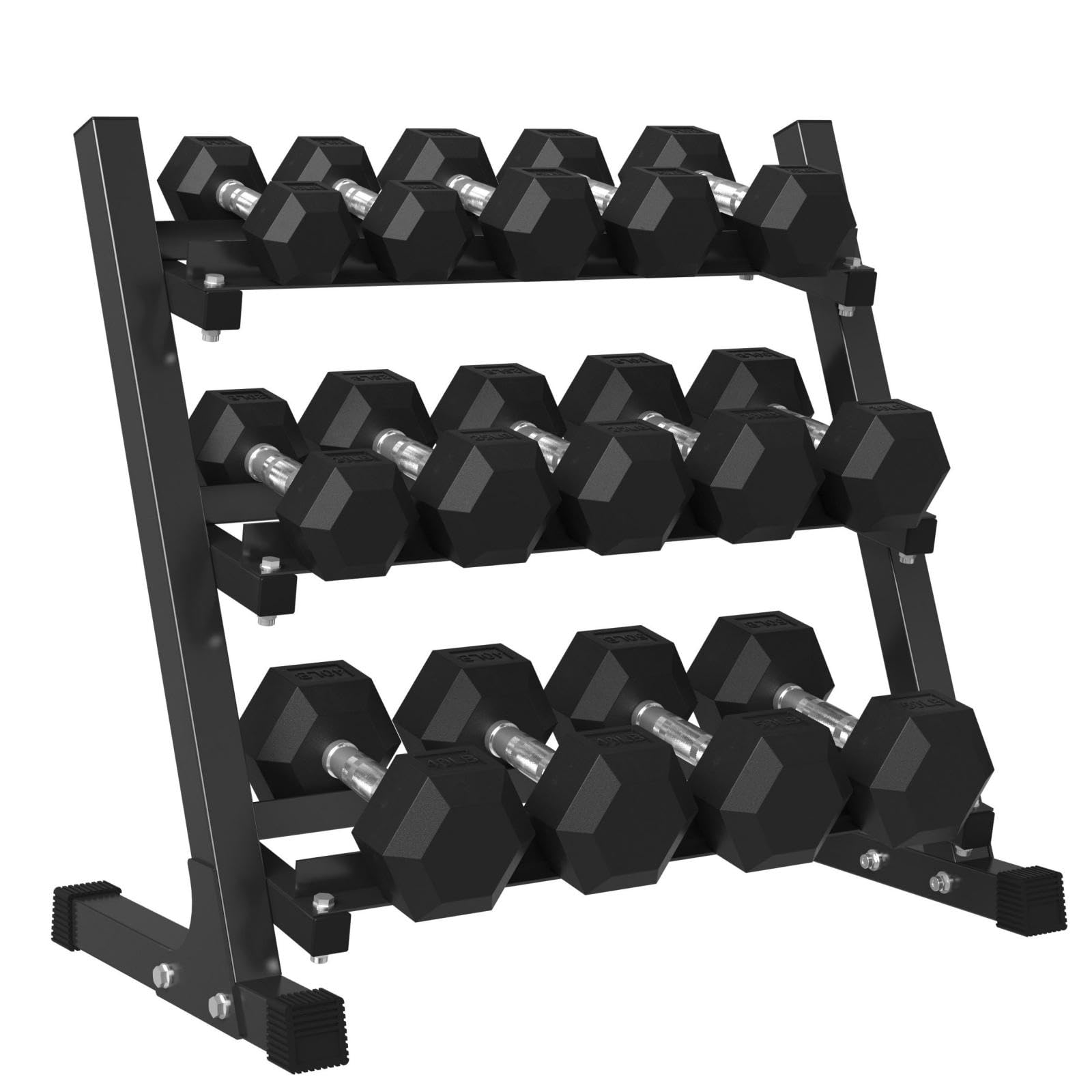 Mikolo Dumbbell Sets with Rack
