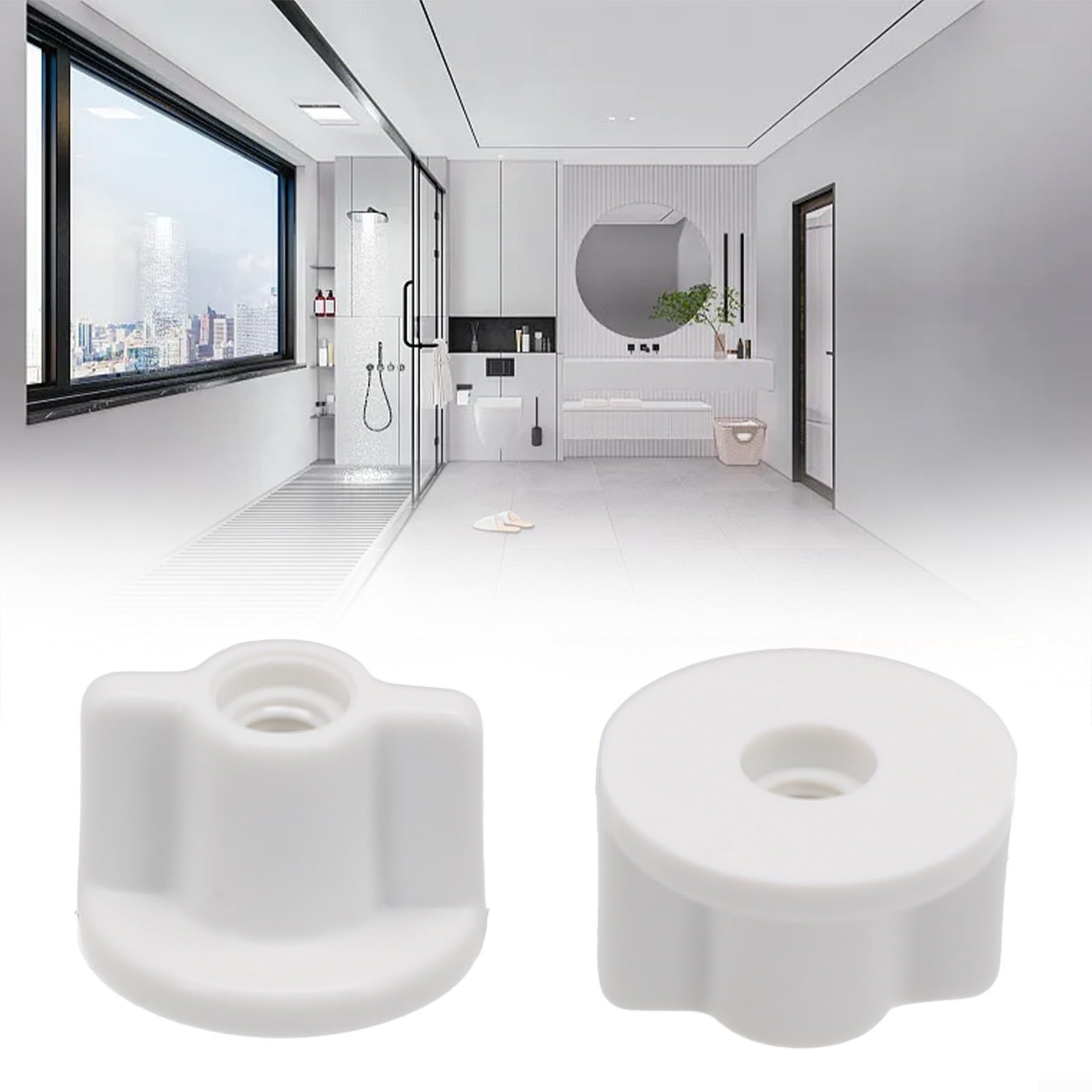 JGmotorfi Toilettendeckel Muttern – 2 Stück, 6 Mm, Kunststoff, Für Stabile Befestigung