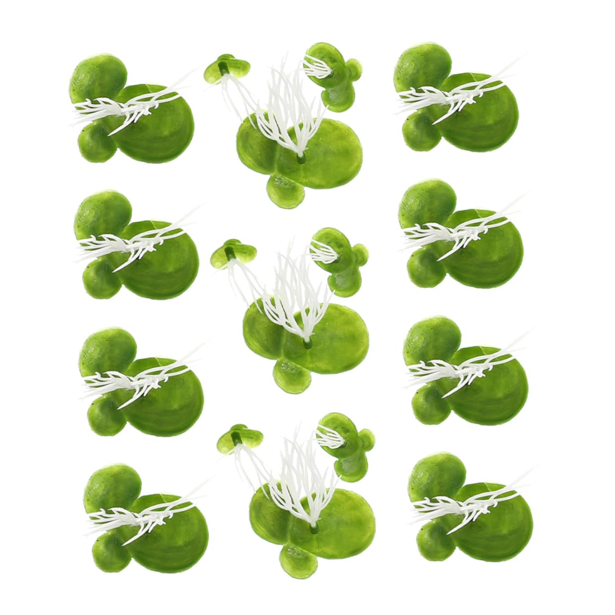 IMIKEYA 450 piante galleggianti artificiali per acquari, decorazione di acquari, piante di simulazione accessori per acquari, effetto naturale e ombra per pesci