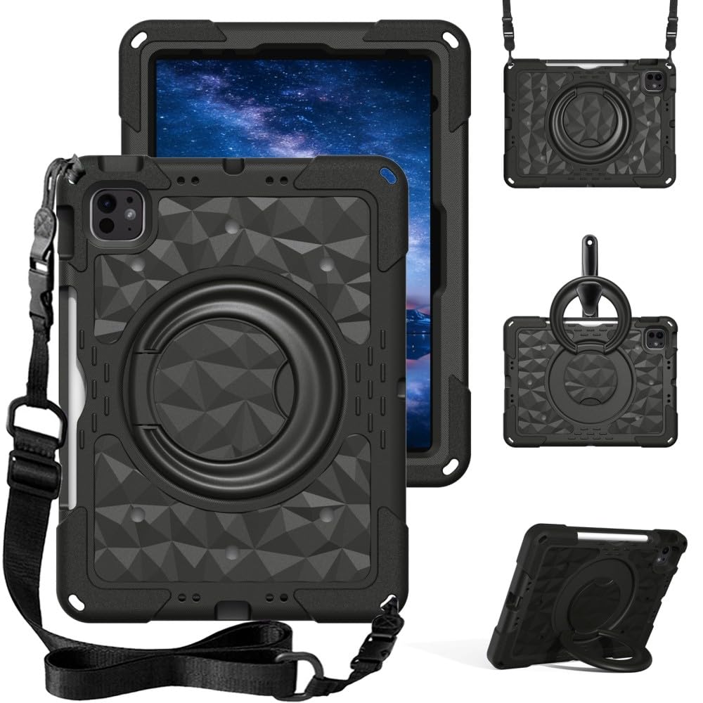 Protection iPad 10e génération coque rigide silicone antichoc noire 10.9