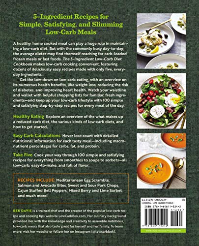 image for Rockridge Press The 5-Ingredient Low-Carb Diet Cookbook: 100 Easy Reci