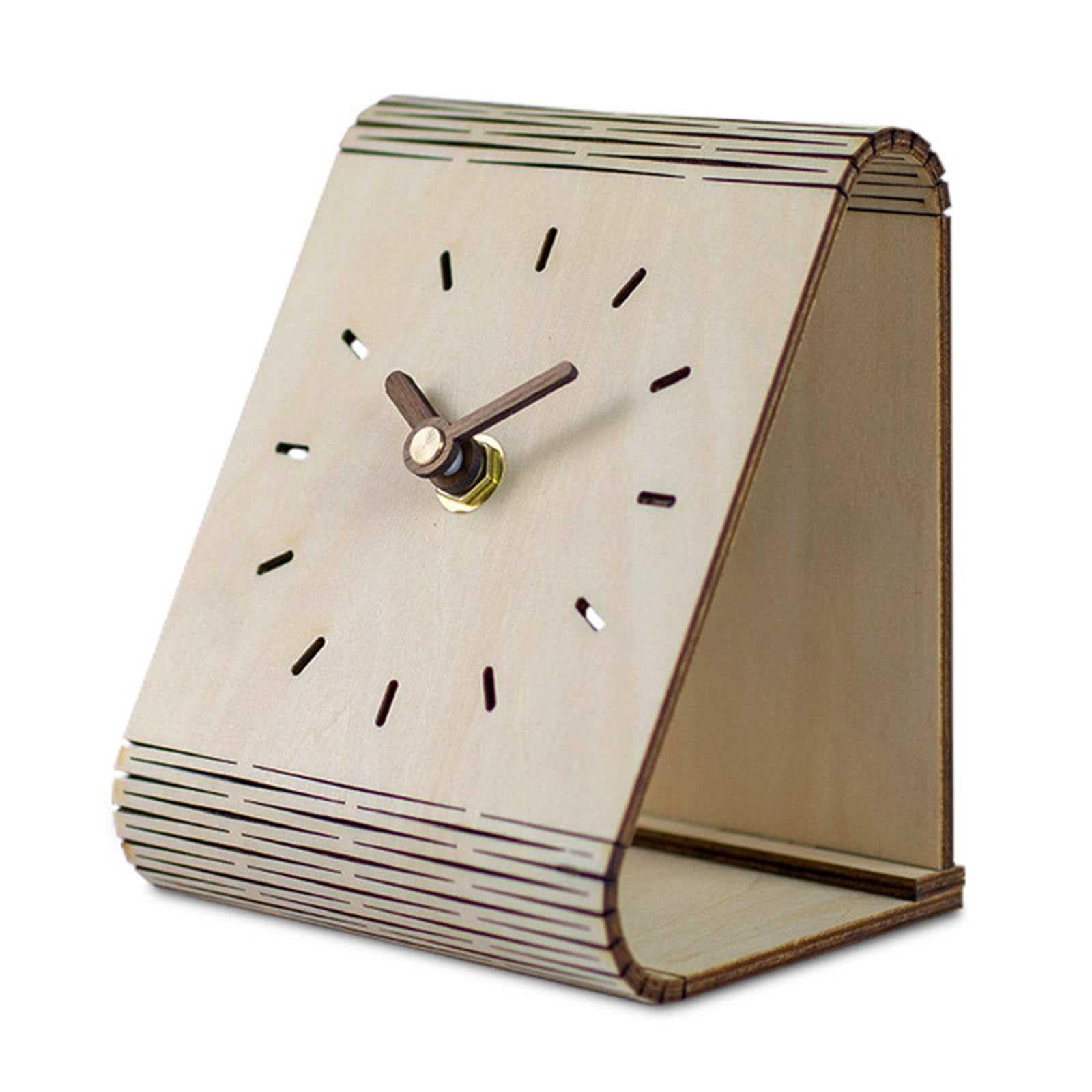 Orologi da Parete, Orologio da Tavolo Silenzioso Moderno in Legno Soggiorno Ornamenti
