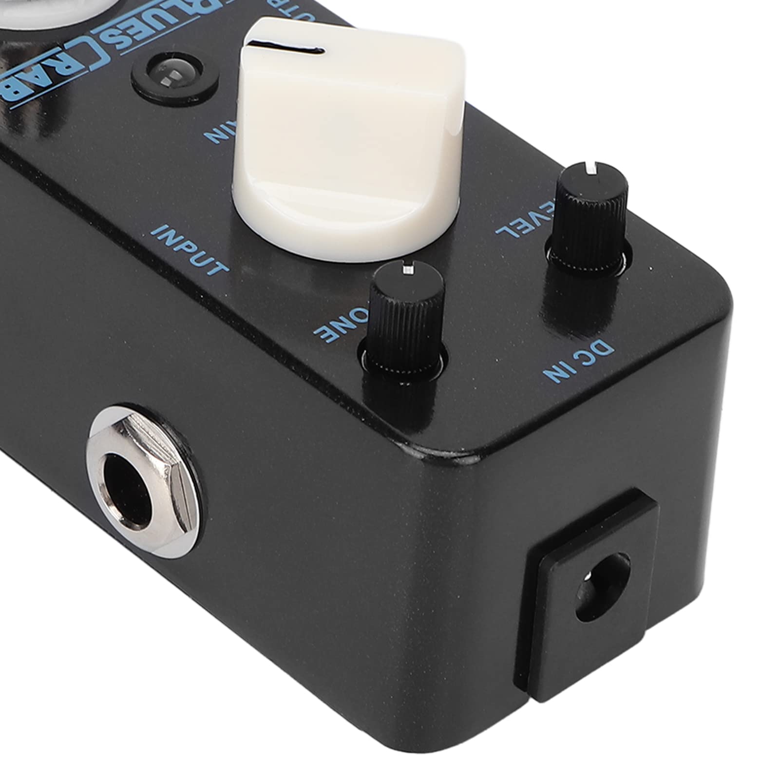 Pedale effetto Blues Crab Classic Overdrive Mini accessorio per strumento singolo Pedale effetto chitarra con guscio in metallo nero per musicisti chitarristi