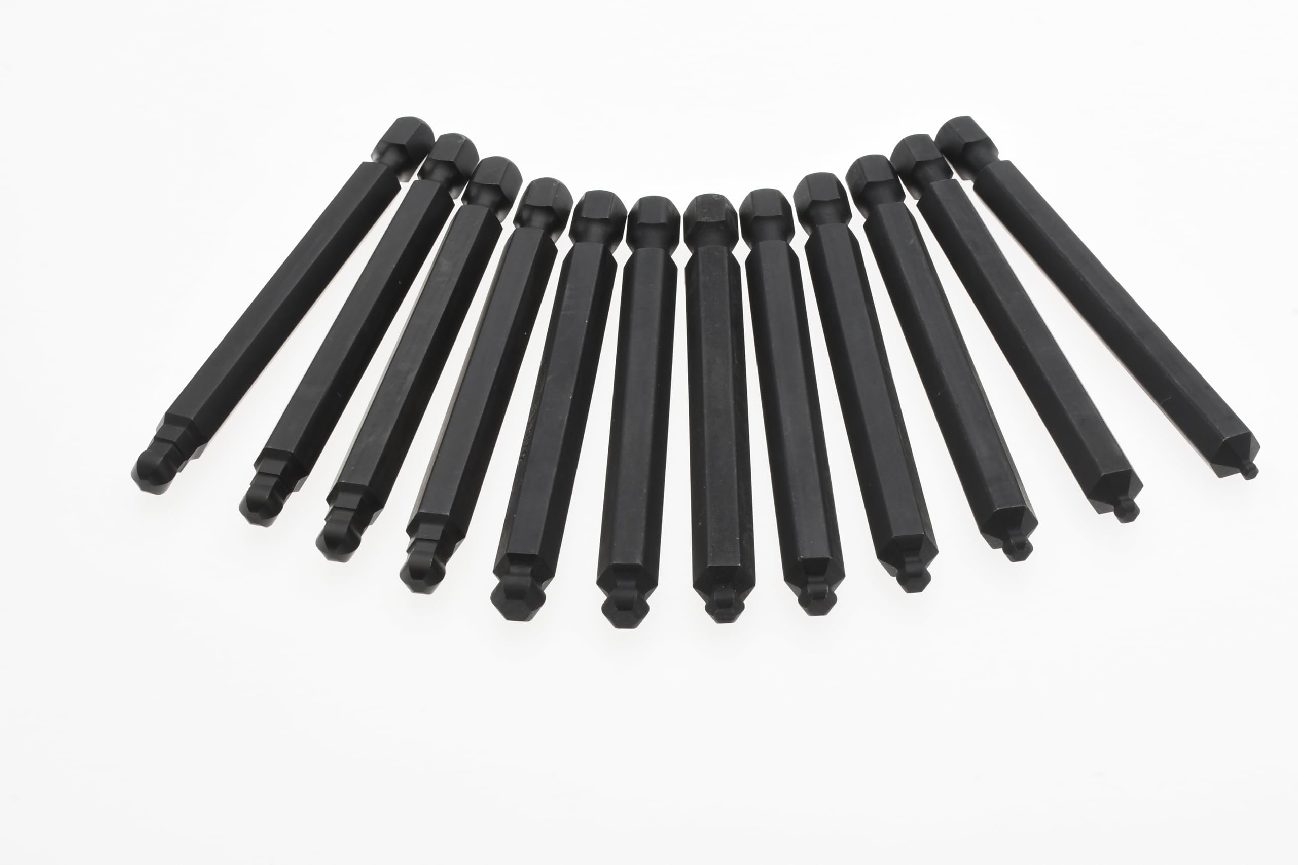 EKLIND 103200 12pc: 5/64 to 1/2 inch Ball-Hex allen 3 inch Power Bit Set