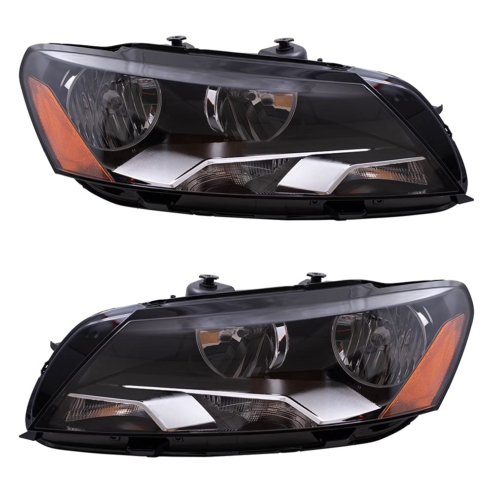 Brock Headlight for 2012-2015 Passat From 3/21/11 561941005D Set VW2502148
