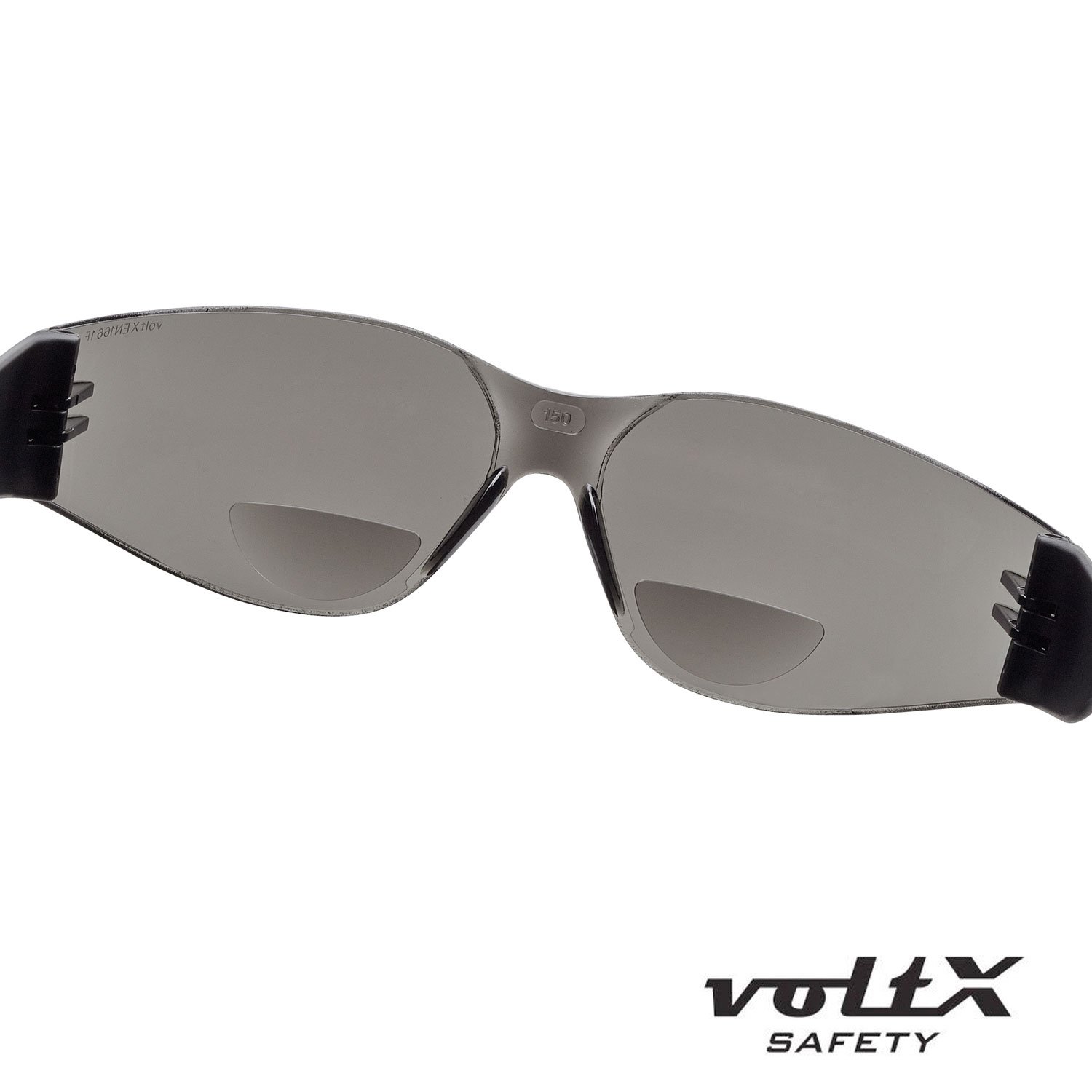 voltX 'CONSTRUCTOR' BIFOCALE VEILIGHEIDSLEESBRIL (DOORZICHTIG 2.5 Dioptrie) CE EN166F Fiets- of Sportbril inclusief veiligheidskoord UV400 lens met anti-mist coating