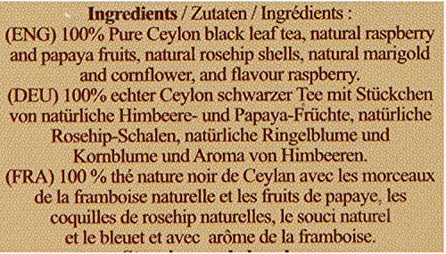 Basilur Magic Fruits Raspberry And Rosehip Black Leaf Tea -100G #TOP3