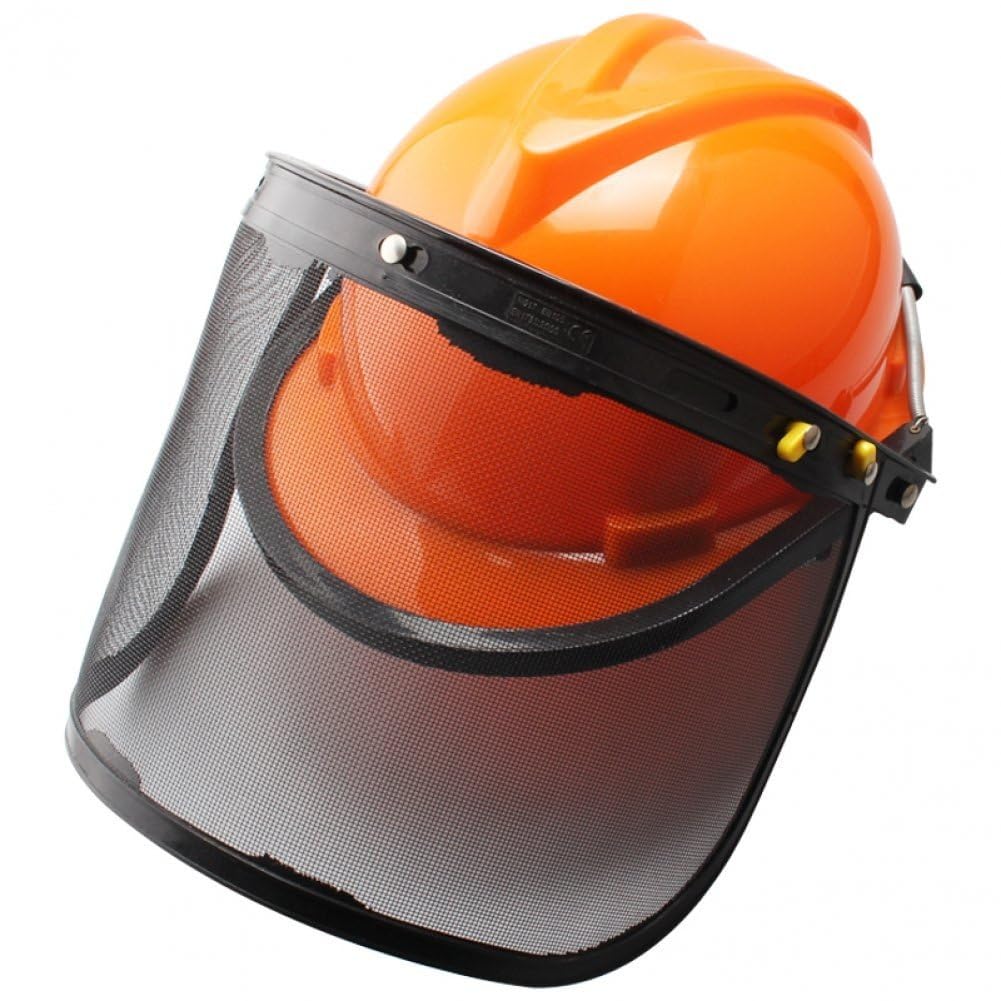 Tsffae Casque De Sécurité Pour Débroussailleuse Avec Visière - Protection Tronçonneuse Et Tondeuse