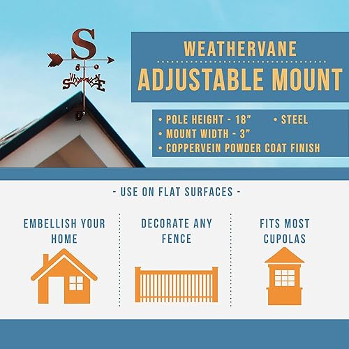 Miniatura 10 de SWEN Products Letra monograma veleta (estaca de jardín incluida)