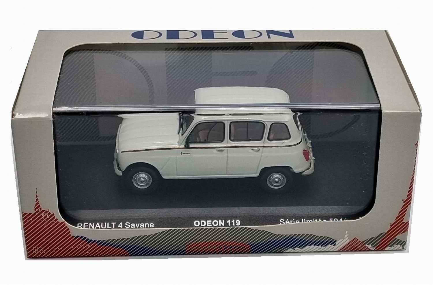 ODEON - Voiture de couleur blanche limitée à 504 pièces - RENAULT 4