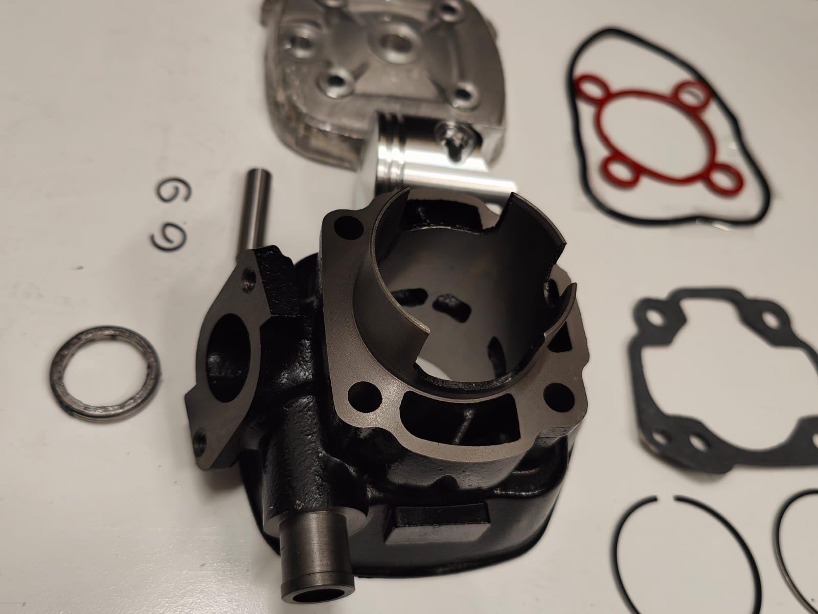 Kit de cilindro grupo térmico diámetro 47 modificaciones 70 cc compatible con Minarelli horizontal, varios modelos