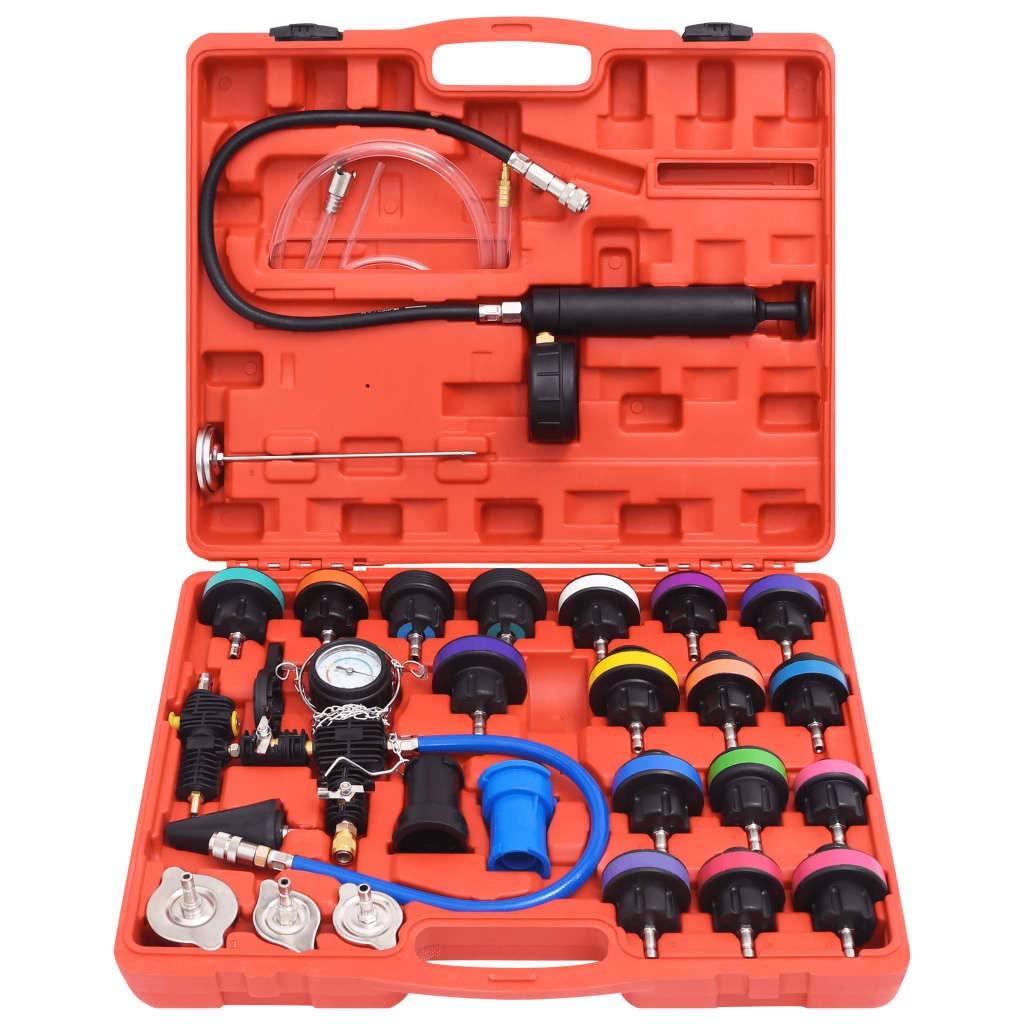 vidaXL Kit Tester Pressione del Radiatore 28 pz